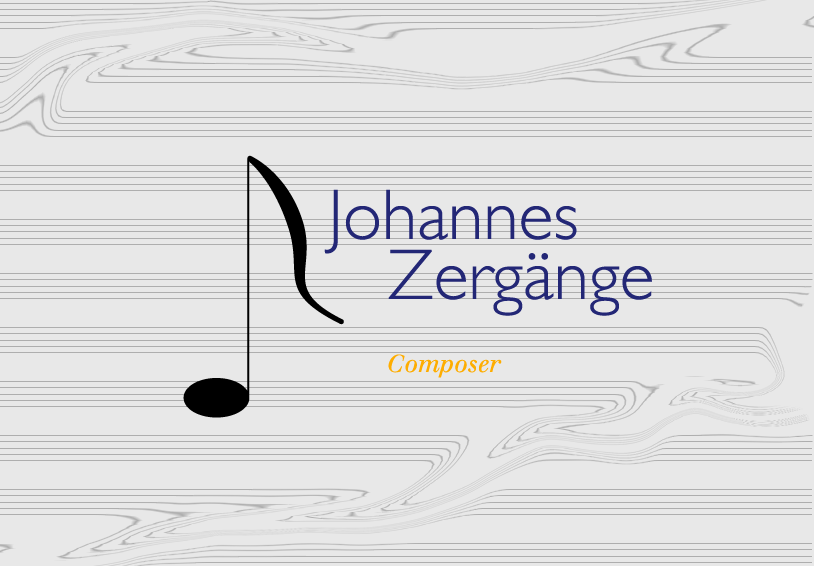 Johannes Zergaenge, Composer